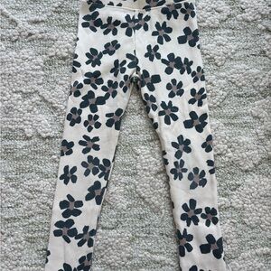 Zara Black Floral Kids Leggings